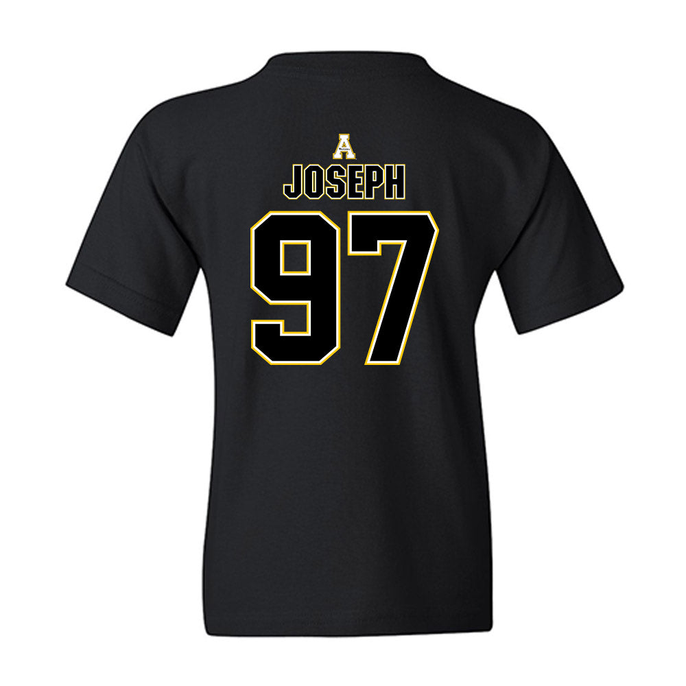 App State - NCAA Football : Xavier Joseph - Replica Shersey Youth T-Shirt-1