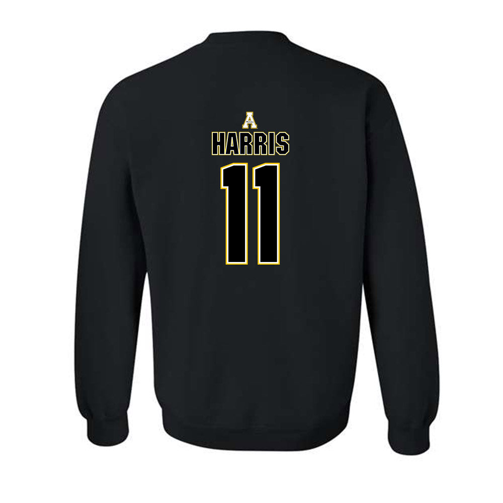 App State - NCAA Football : Jordan Harris - Replica Shersey Crewneck Sweatshirt-1