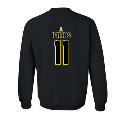 App State - NCAA Football : Jordan Harris - Replica Shersey Crewneck Sweatshirt-1