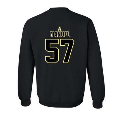 App State - NCAA Football : Devon Manuel - Replica Shersey Crewneck Sweatshirt-1