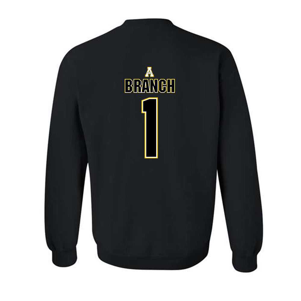 App State - NCAA Football : Nate Branch - Replica Shersey Crewneck Sweatshirt-1