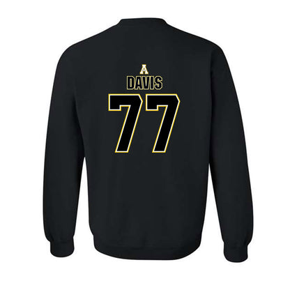 App State - NCAA Football : Daniel Davis - Replica Shersey Crewneck Sweatshirt-1