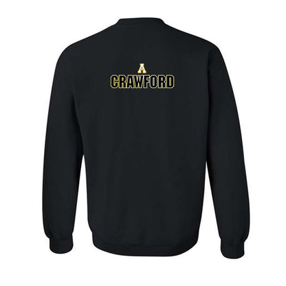 App State - NCAA Football : Kelvin Crawford - Replica Shersey Crewneck Sweatshirt-1