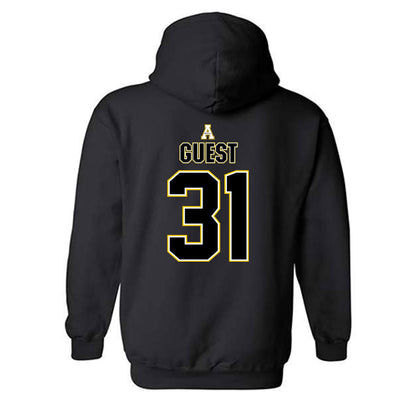 App State - NCAA Football : Max Guest - Replica Shersey Hooded Sweatshirt-1