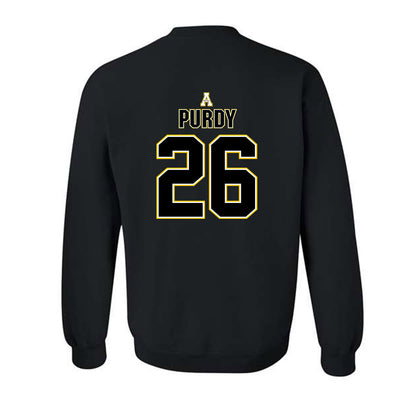 App State - NCAA Football : Kaleb Purdy - Replica Shersey Crewneck Sweatshirt-1