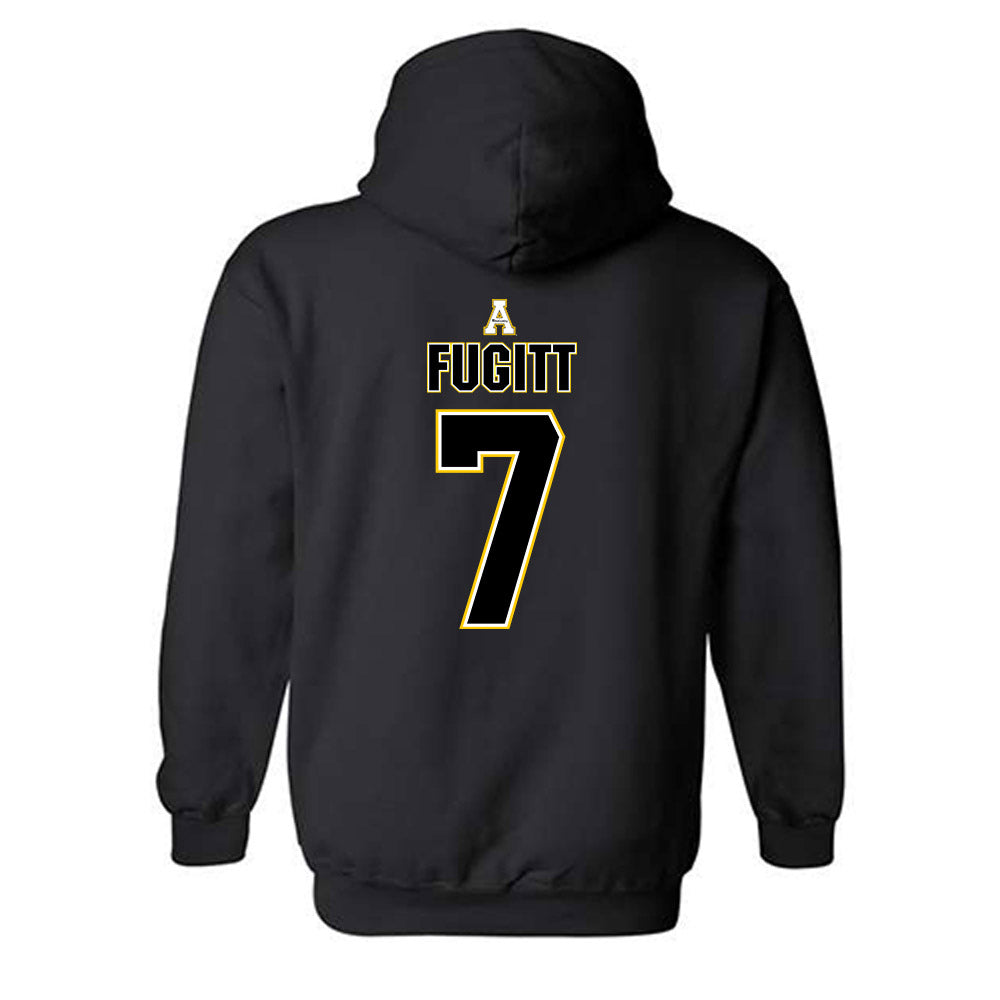 App State - NCAA Football : Darrin Fugitt - Replica Shersey Hooded Sweatshirt-1