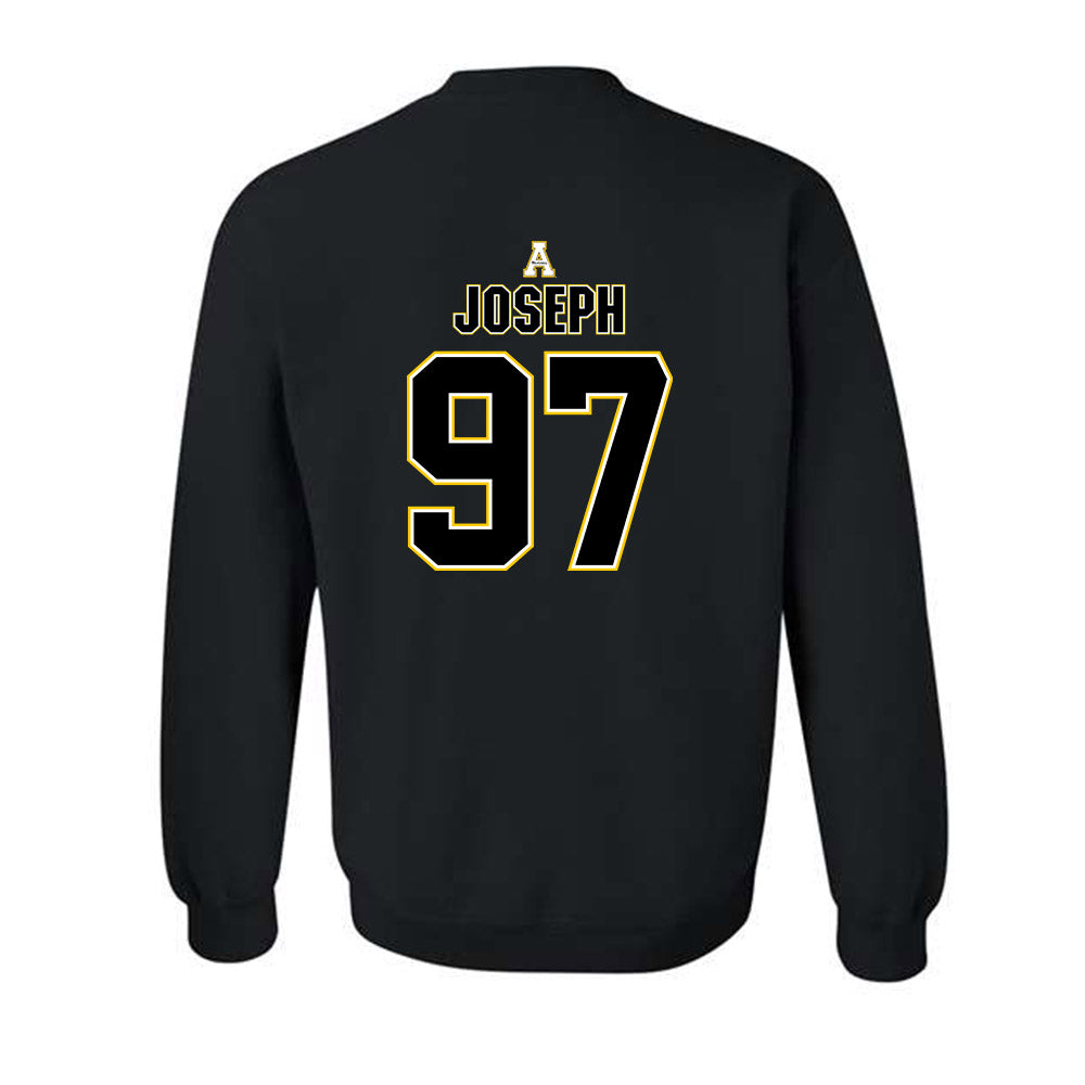 App State - NCAA Football : Xavier Joseph - Replica Shersey Crewneck Sweatshirt-1