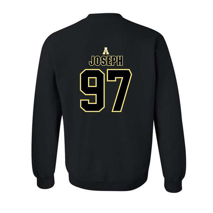 App State - NCAA Football : Xavier Joseph - Replica Shersey Crewneck Sweatshirt-1