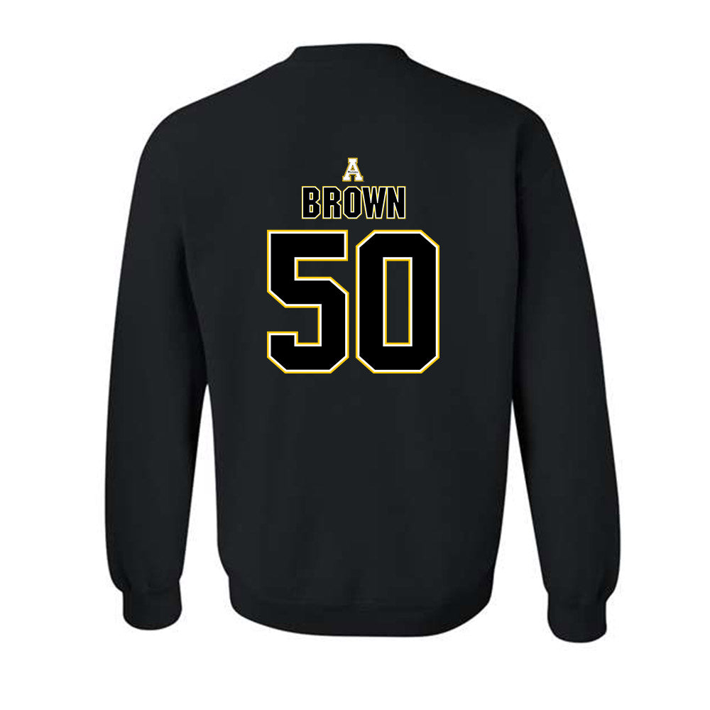 App State - NCAA Football : Jehchys Brown - Replica Shersey Crewneck Sweatshirt-1