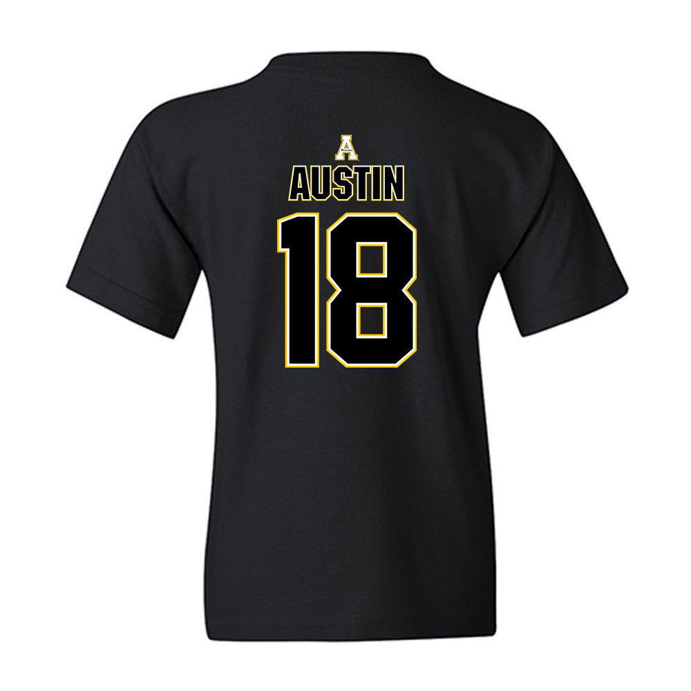 App State - NCAA Football : Kamauri Austin - Replica Shersey Youth T-Shirt-1