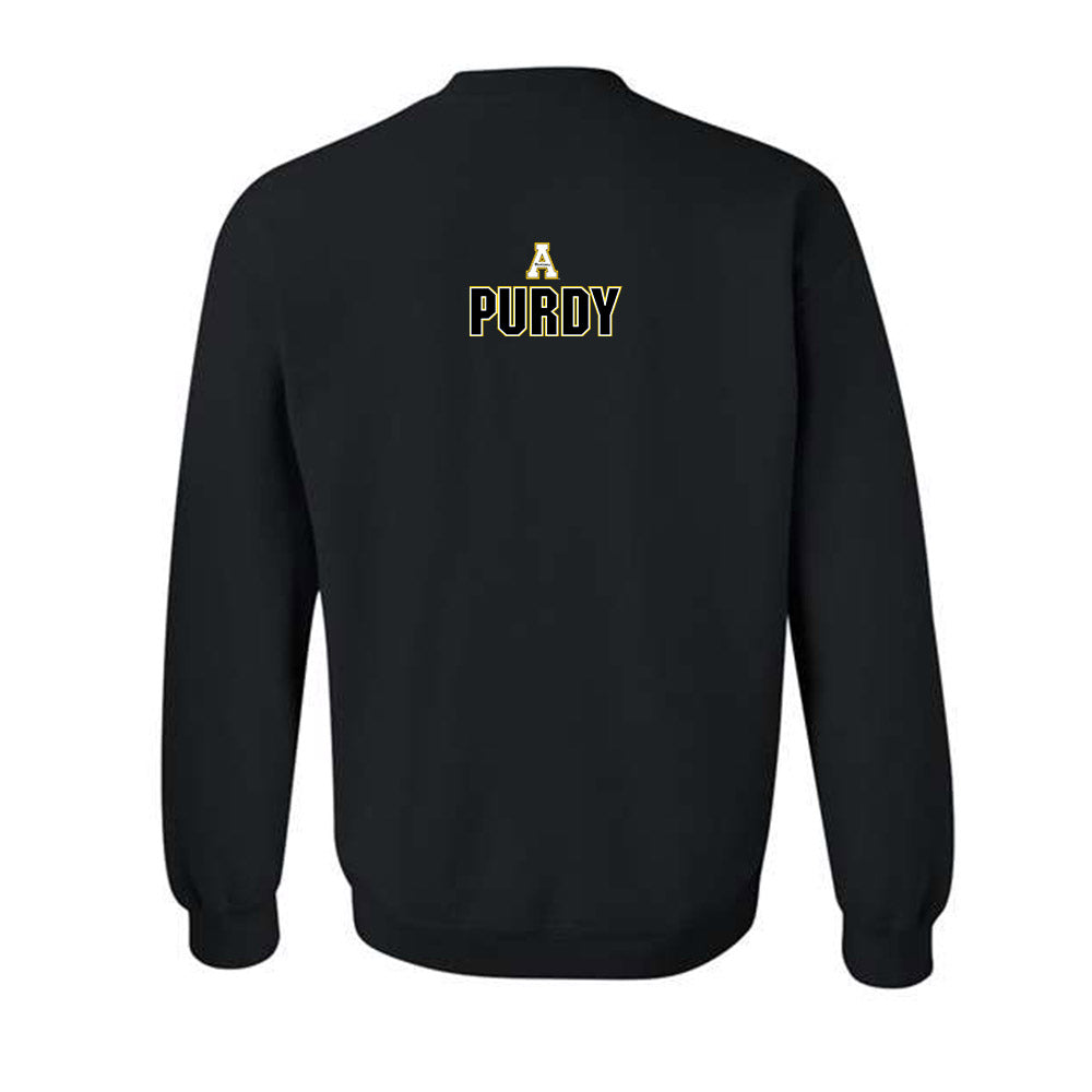 App State - NCAA Football : Kaleb Purdy - Replica Shersey Crewneck Sweatshirt-1