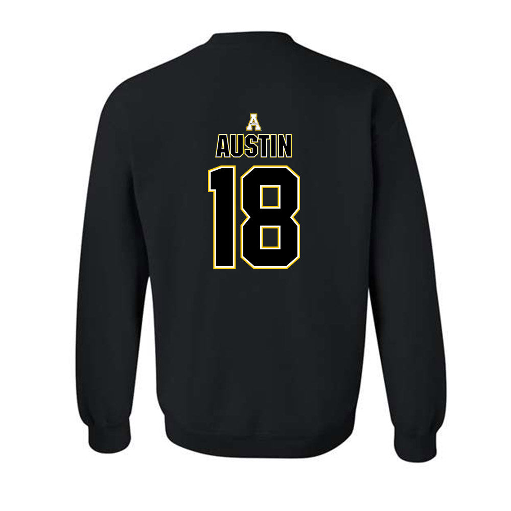 App State - NCAA Football : Kamauri Austin - Replica Shersey Crewneck Sweatshirt-1