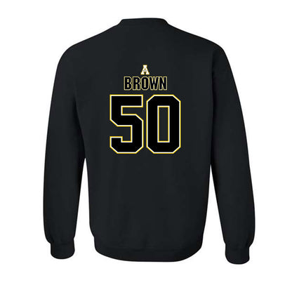 App State - NCAA Football : Jehchys Brown - Replica Shersey Crewneck Sweatshirt-1