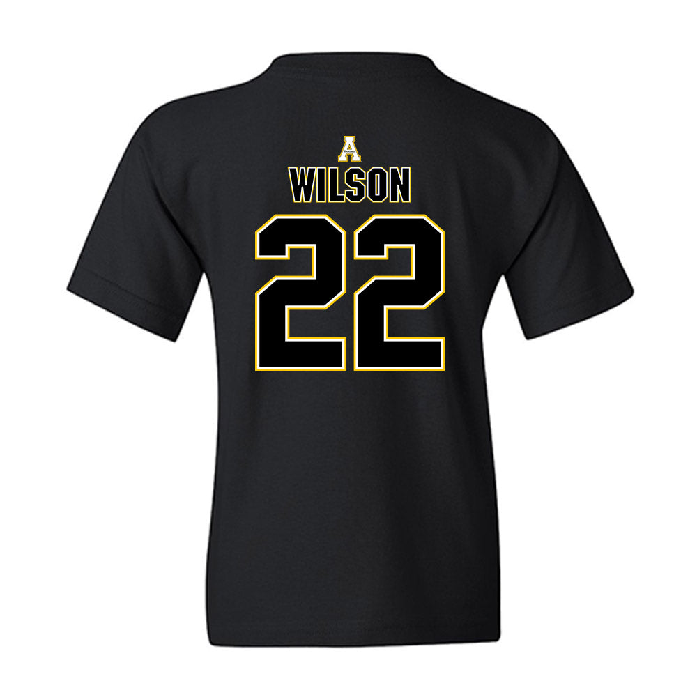App State - NCAA Football : DaRon Wilson - Replica Shersey Youth T-Shirt-1
