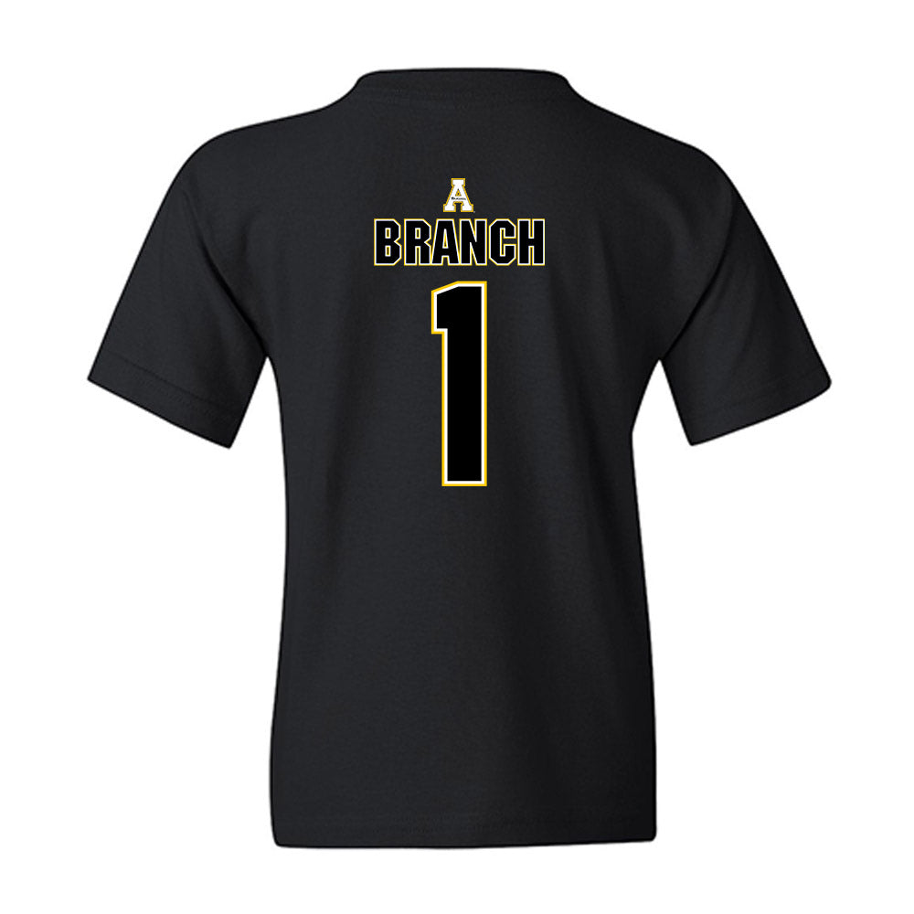 App State - NCAA Football : Nate Branch - Replica Shersey Youth T-Shirt-1