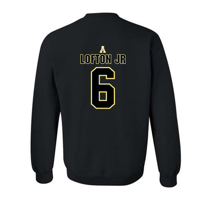 App State - NCAA Football : Christopher Lofton jr - Replica Shersey Crewneck Sweatshirt-1