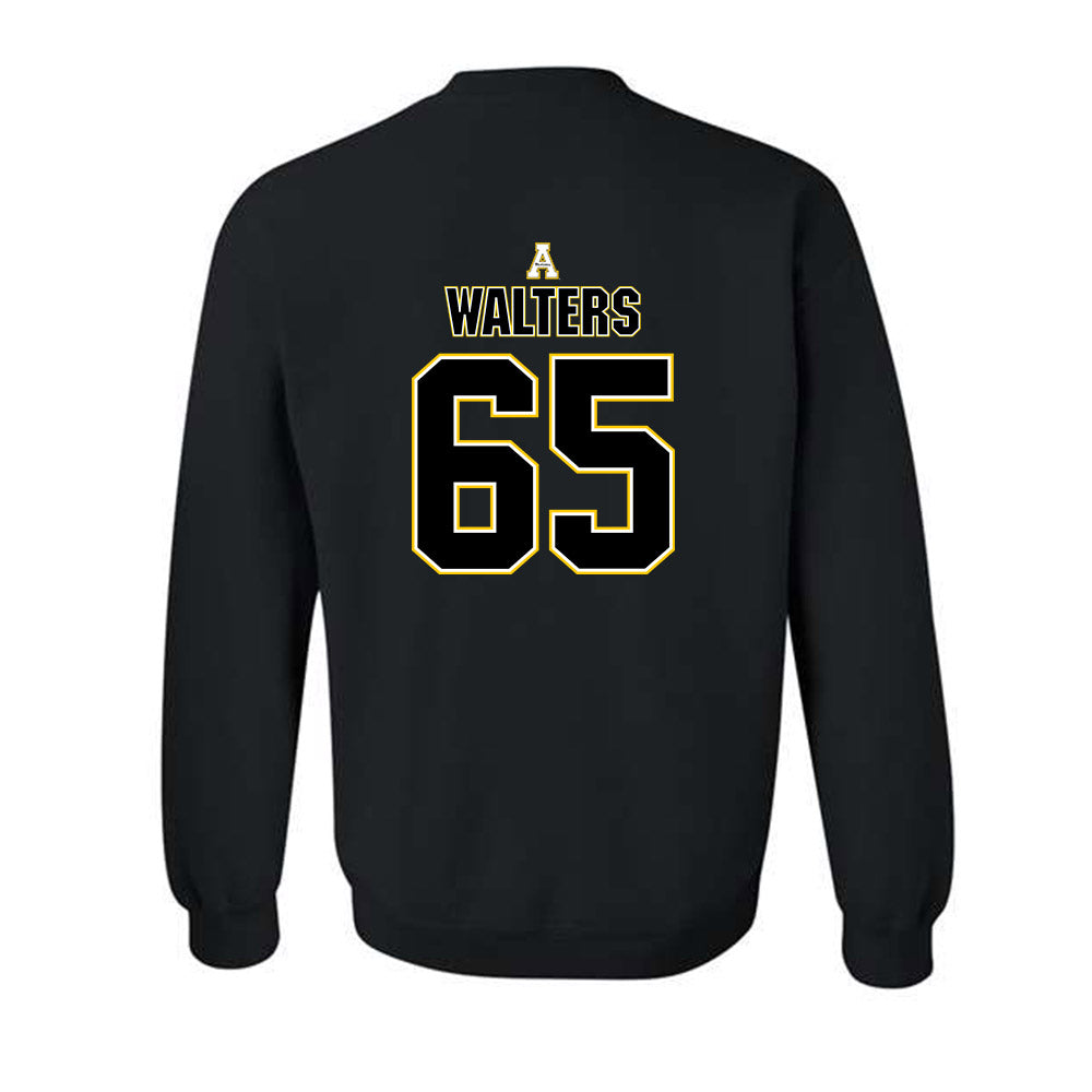 App State - NCAA Football : Mac Walters - Replica Shersey Crewneck Sweatshirt-1