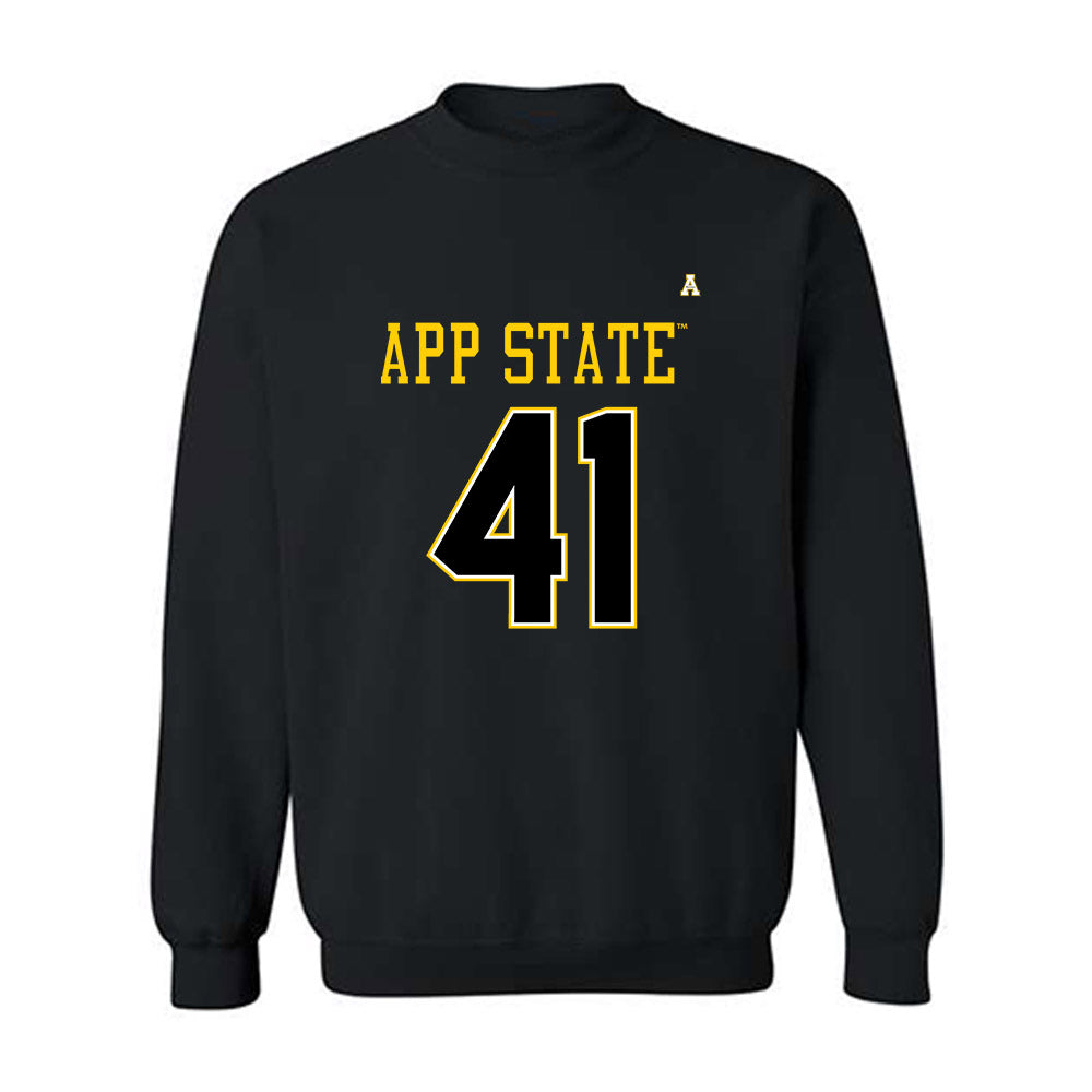 App State - NCAA Football : Luke Lair - Replica Shersey Crewneck Sweatshirt-0