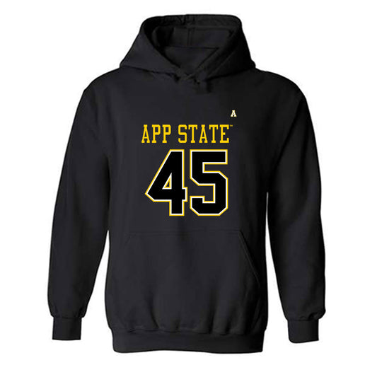 App State - NCAA Football : Gavin Barber - Replica Shersey Hooded Sweatshirt-0