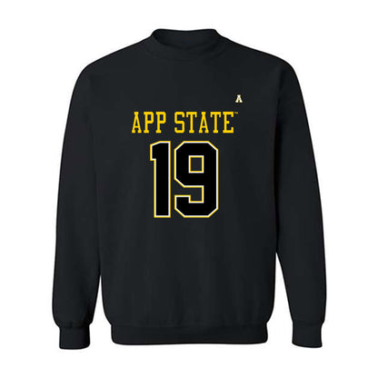 App State - NCAA Football : Christian Waring - Replica Shersey Crewneck Sweatshirt-0