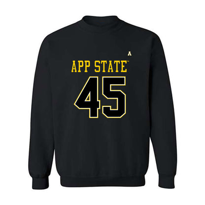 App State - NCAA Football : Gavin Barber - Replica Shersey Crewneck Sweatshirt-0