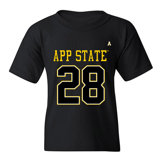 App State - NCAA Football : Cash Brown - Replica Shersey Youth T-Shirt-0