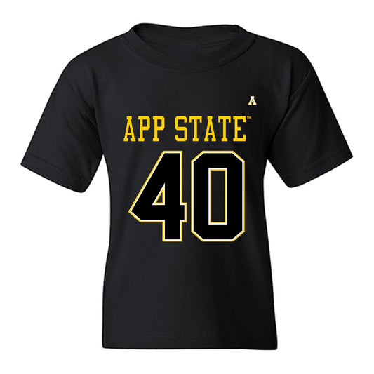 App State - NCAA Football : Jaxson Dunn - Replica Shersey Youth T-Shirt-0