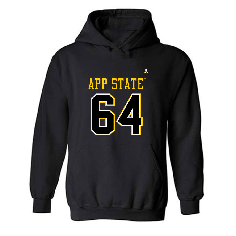 App State - NCAA Football : Jarvis Potts - Replica Shersey Hooded Sweatshirt-0
