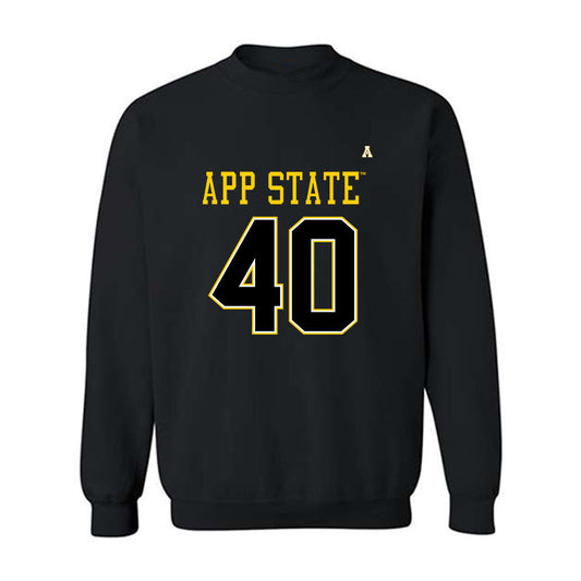 App State - NCAA Football : Jaxson Dunn - Replica Shersey Crewneck Sweatshirt-0