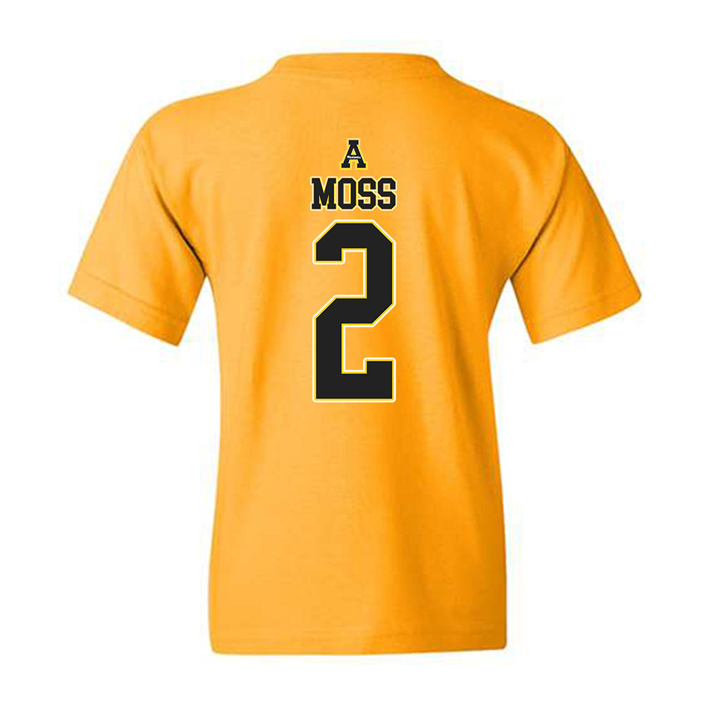 App State - NCAA Men's Basketball : Jonathan Moss - Replica Shersey Youth T-Shirt-1