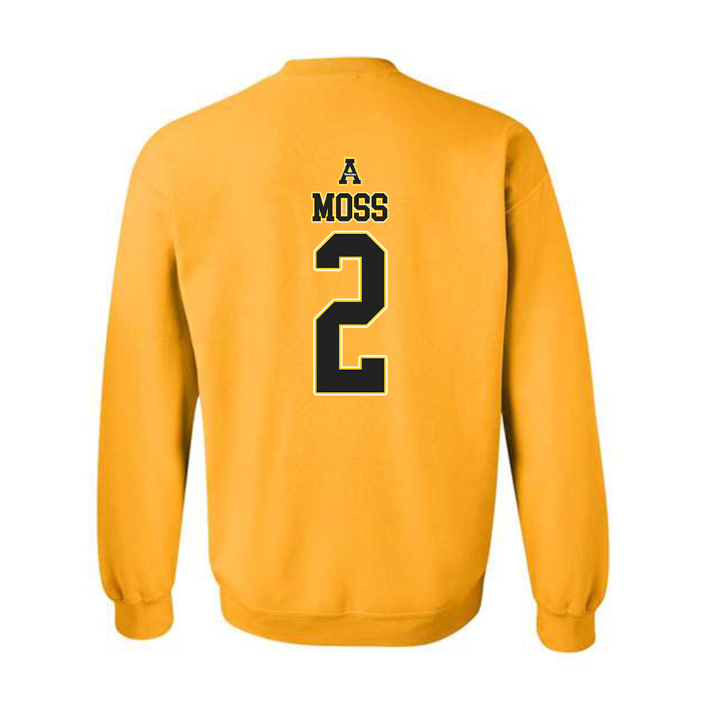 App State - NCAA Men's Basketball : Jonathan Moss - Replica Shersey Crewneck Sweatshirt-1