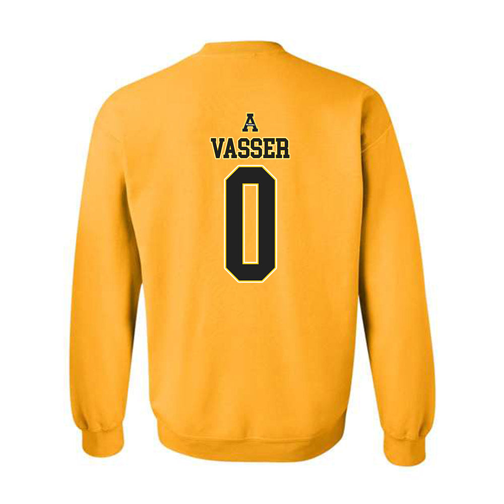 App State - NCAA Men's Basketball : KJ Vasser - Replica Shersey Crewneck Sweatshirt-1