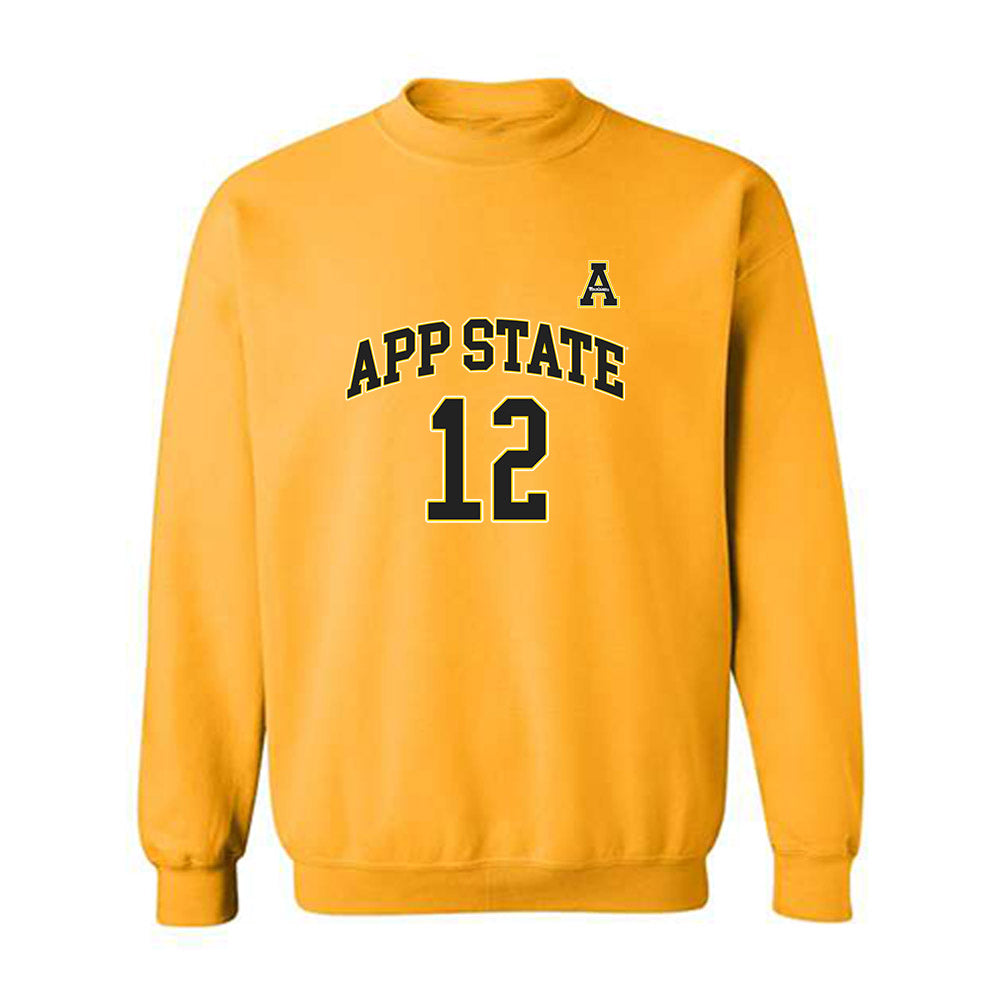 App State - NCAA Men's Basketball : Rrezon Elezaj - Replica Shersey Crewneck Sweatshirt-0