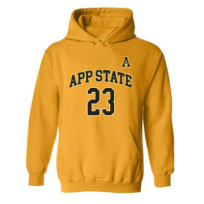 App State - NCAA Men's Basketball : Chad Moodie - Replica Shersey Hooded Sweatshirt-0