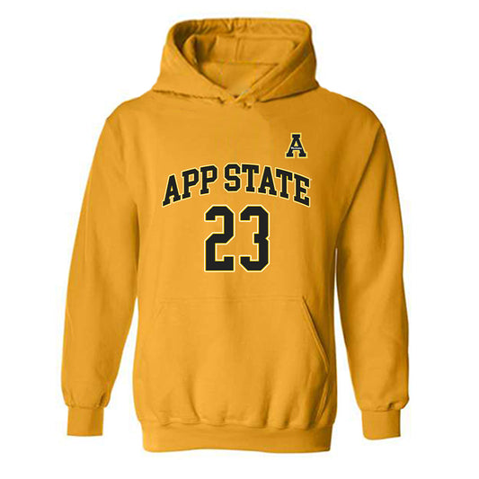App State - NCAA Men's Basketball : Chad Moodie - Replica Shersey Hooded Sweatshirt-0