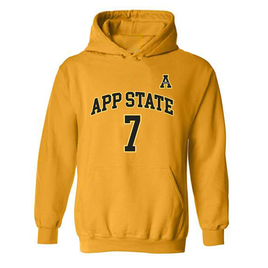 App State - NCAA Men's Basketball : Ted Neal - Replica Shersey Hooded Sweatshirt-0