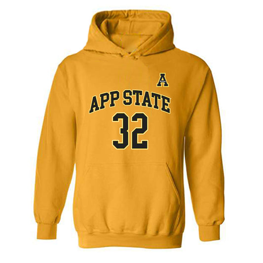 App State - NCAA Men's Basketball : Luke Ledford - Replica Shersey Hooded Sweatshirt-0