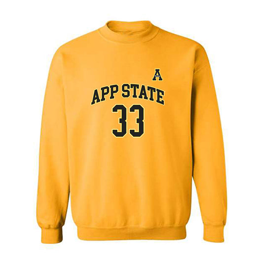 App State - NCAA Men's Basketball : Grant Clayton - Replica Shersey Crewneck Sweatshirt-0