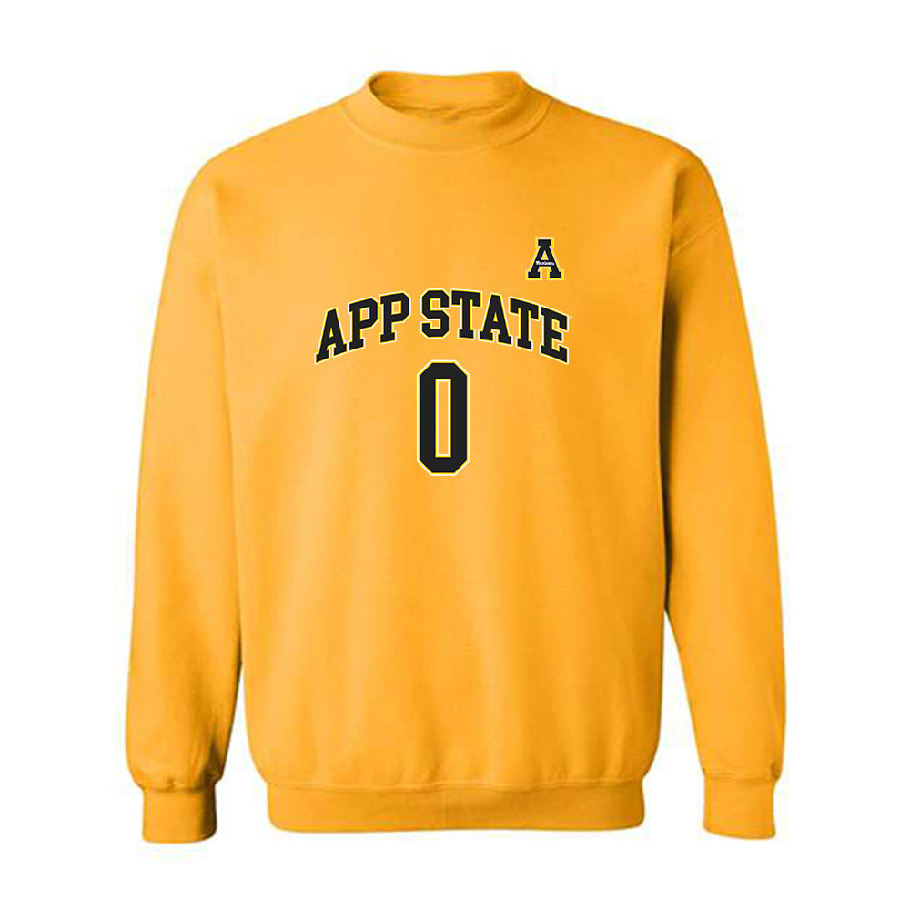 App State - NCAA Men's Basketball : KJ Vasser - Replica Shersey Crewneck Sweatshirt-0