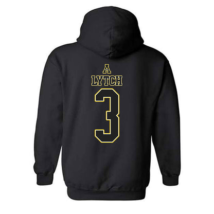 App State - NCAA Men's Basketball : Damori Lytch - Replica Shersey Hooded Sweatshirt-1