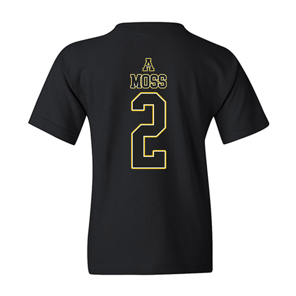 App State - NCAA Men's Basketball : Jonathan Moss - Replica Shersey Youth T-Shirt-1