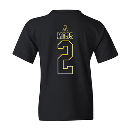 App State - NCAA Men's Basketball : Jonathan Moss - Replica Shersey Youth T-Shirt-1