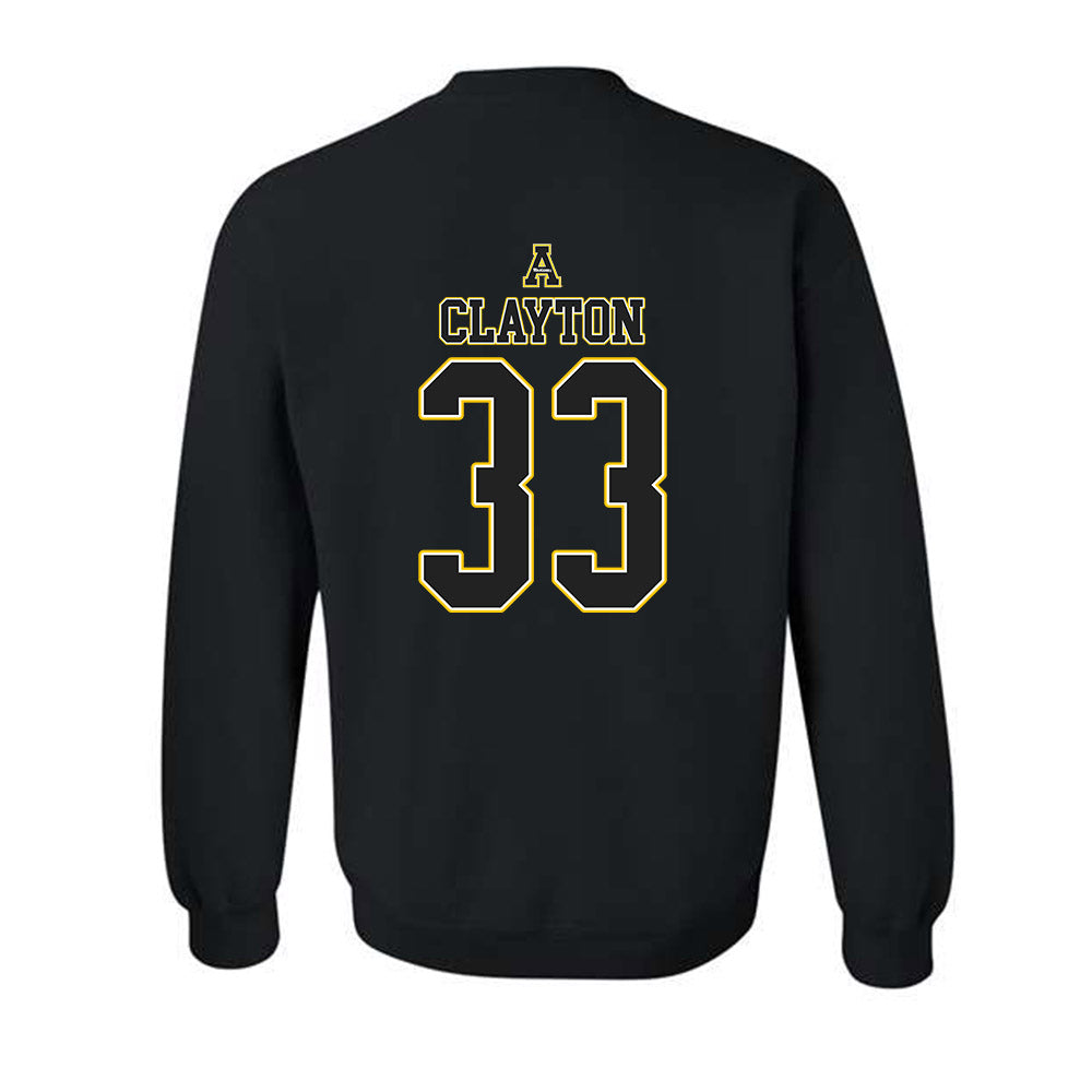 App State - NCAA Men's Basketball : Grant Clayton - Replica Shersey Crewneck Sweatshirt-1