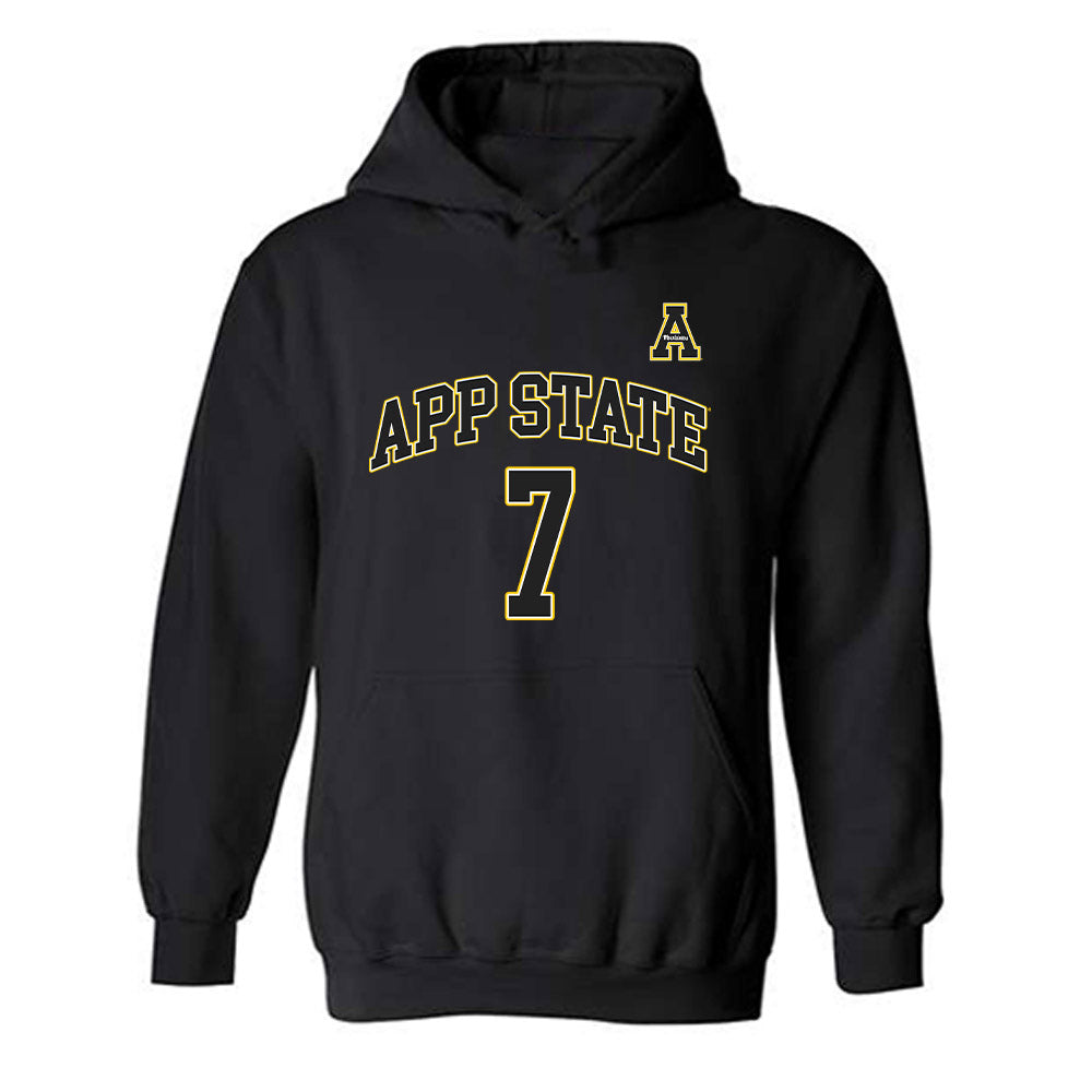 App State - NCAA Men's Basketball : Ted Neal - Replica Shersey Hooded Sweatshirt-0