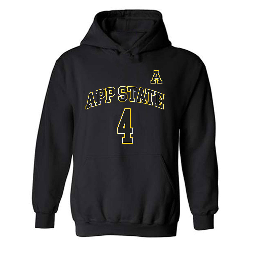 App State - NCAA Men's Basketball : Eren Banks - Replica Shersey Hooded Sweatshirt-0