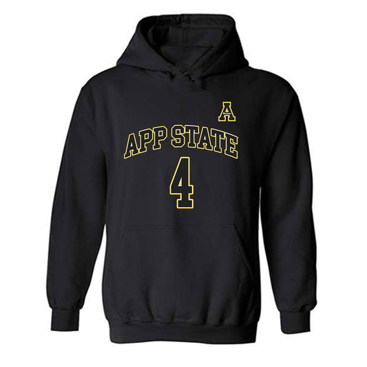 App State - NCAA Men's Basketball : Eren Banks - Replica Shersey Hooded Sweatshirt-0