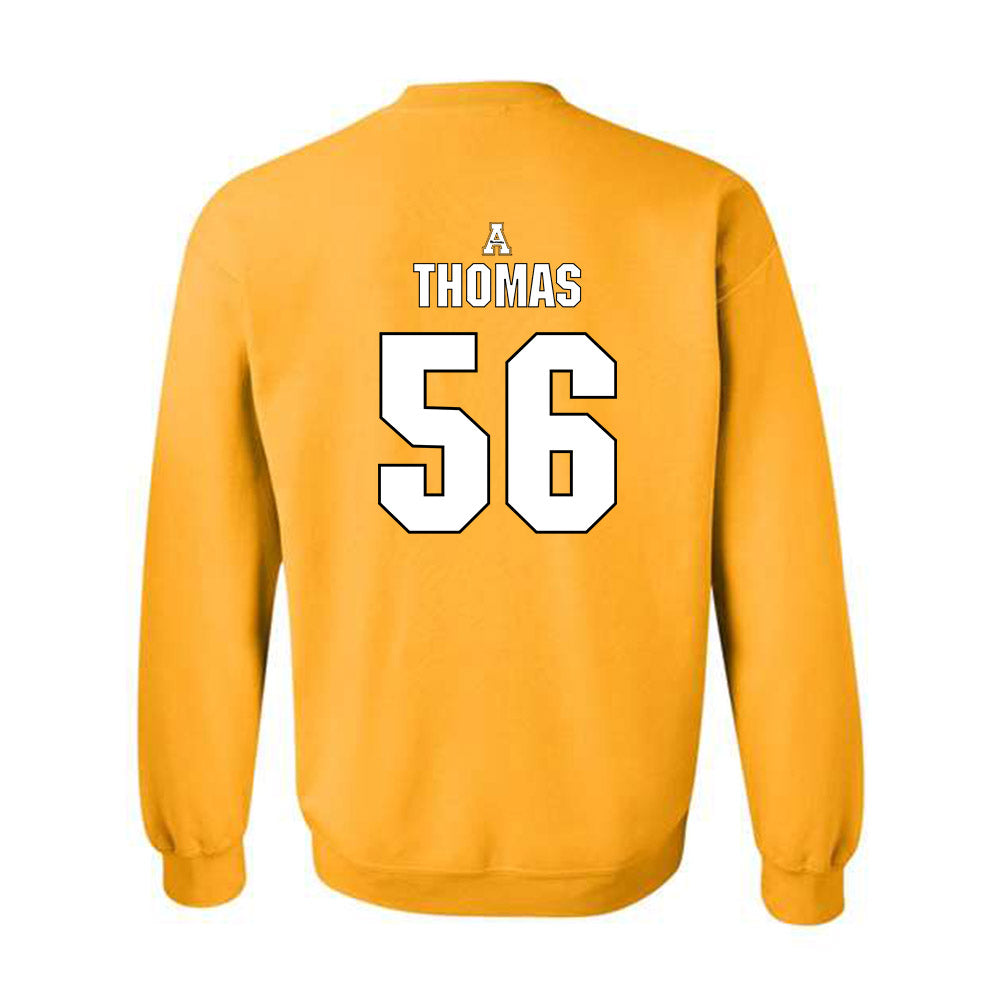 App State - NCAA Football : Jayden Thomas - Replica Shersey Crewneck Sweatshirt-1