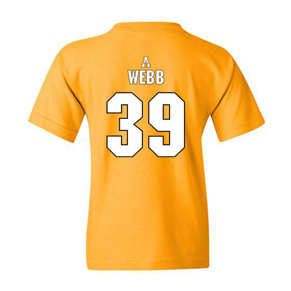 App State - NCAA Football : Treyaun Webb - Replica Shersey Youth T-Shirt-1
