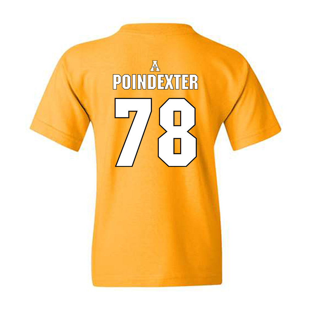 App State - NCAA Football : Tyriq Poindexter - Replica Shersey Youth T-Shirt-1