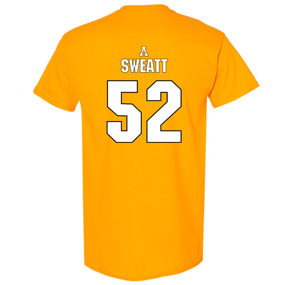 App State - NCAA Football : Cayden Sweatt - Replica Shersey T-Shirt-1